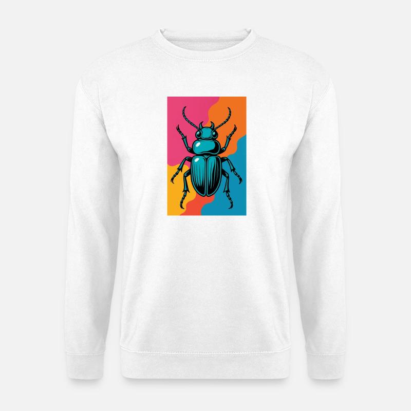 Insekt Pop Art Retro - Unisex Pullover - Weiß