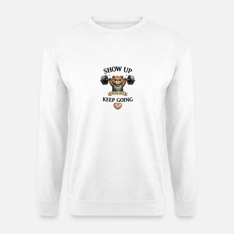 Keep Going - Unisex Pullover - Weiß