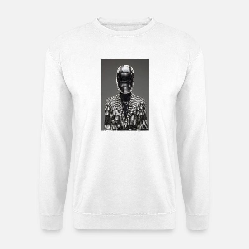 Dotgrid LED Suit - Unisex Sweatshirt - white