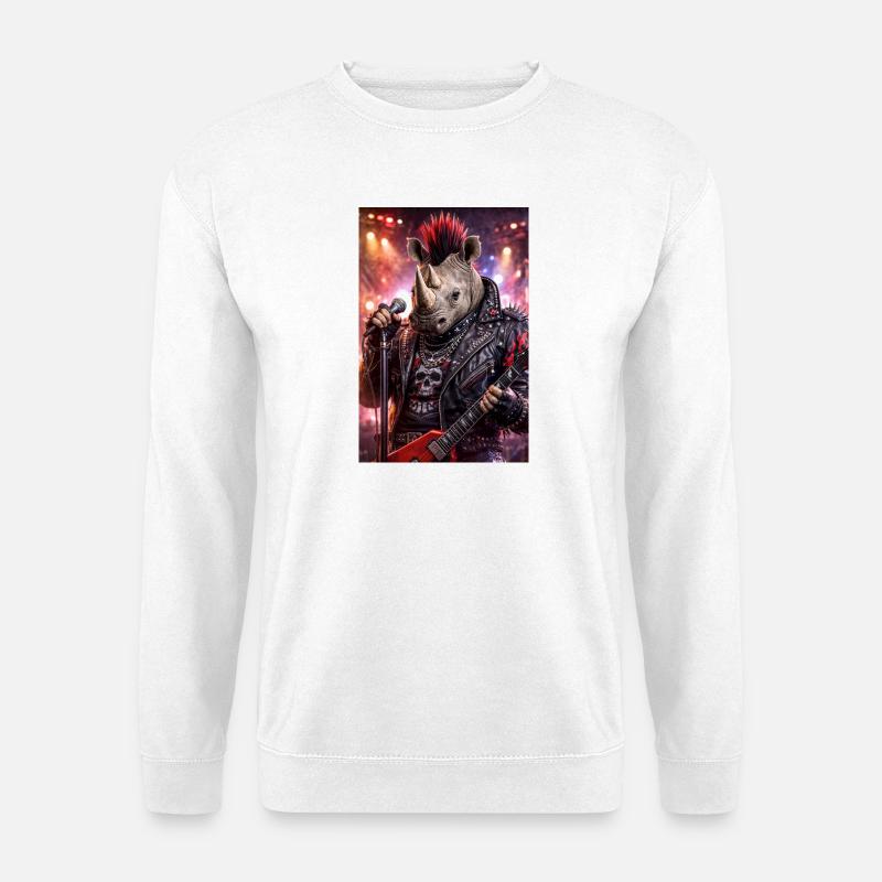 RockyZoo17 - Unisex Pullover - Weiß