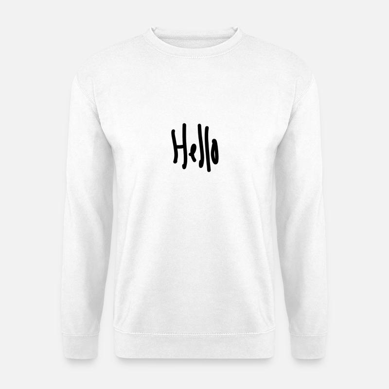 Hallo - Unisex Pullover - Weiß