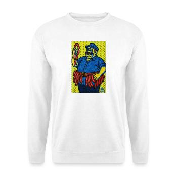 Wurstmann in Pop Art Style - Unisex Sweatshirt - white - Front