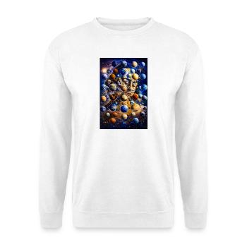 Cosmic Planet Portrait - Unisex Sweatshirt - white - Front