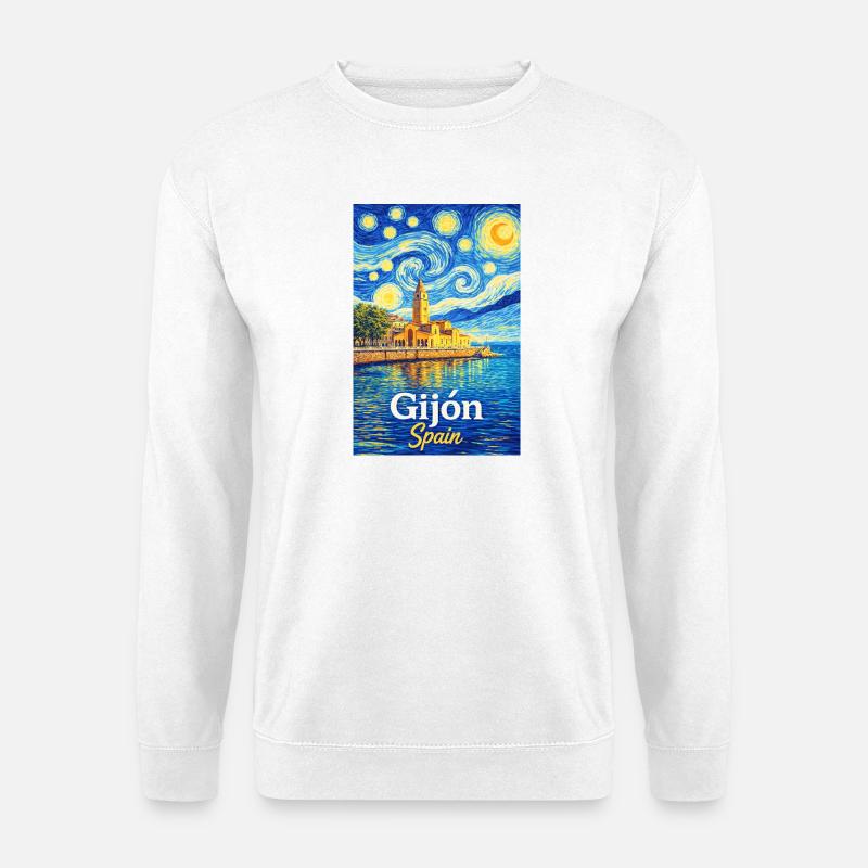 Gijon Spain - Unisex Pullover - Weiß