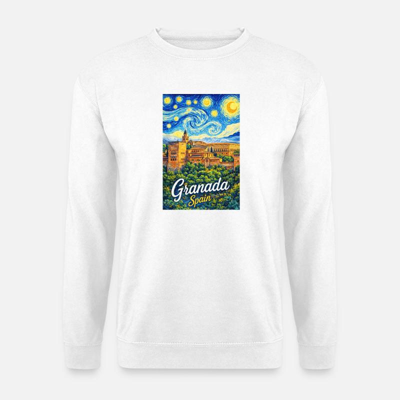 Granada Spain - Unisex Pullover - Weiß