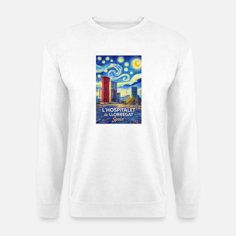 L-Hospitalet de Llobregat Spain - Unisex Pullover - Weiß
