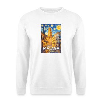 Malaga Spain - Unisex Pullover - Weiß - Vorne