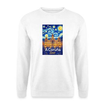 À La Corogne, Espagne - Sweat-shirt Unisexe - blanc - Devant