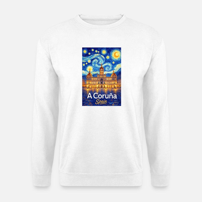 A Coruna Spain - Unisex Pullover - Weiß