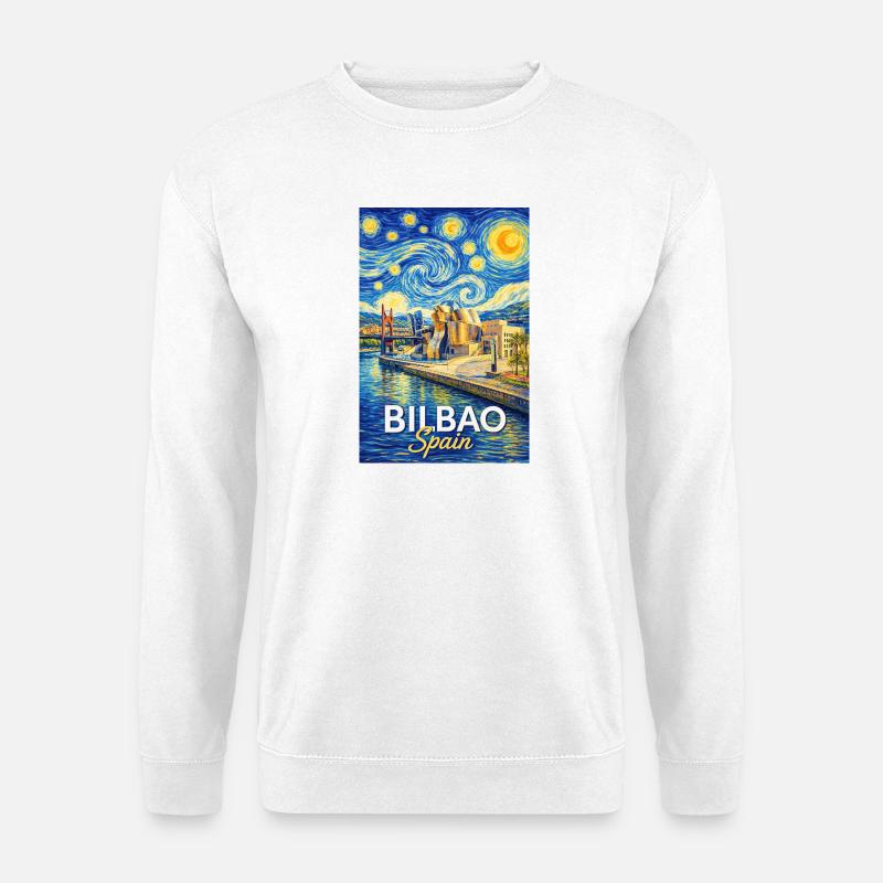Bilbao Spain - Unisex Sweatshirt - white