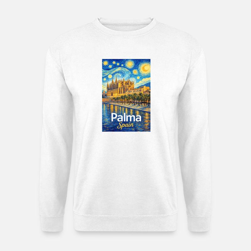 Palma Spain - Unisex Pullover - Weiß