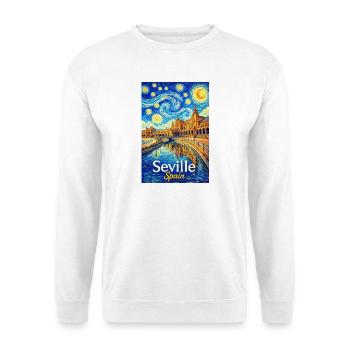Seville Spain - Unisex Pullover - Weiß - Vorne