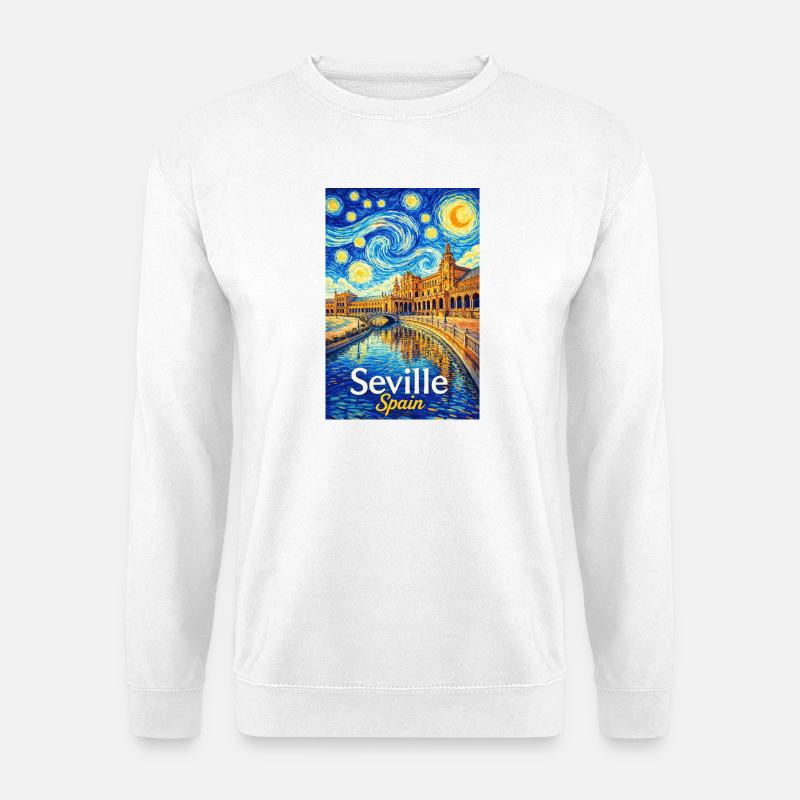 Seville Spain - Unisex Pullover - Weiß
