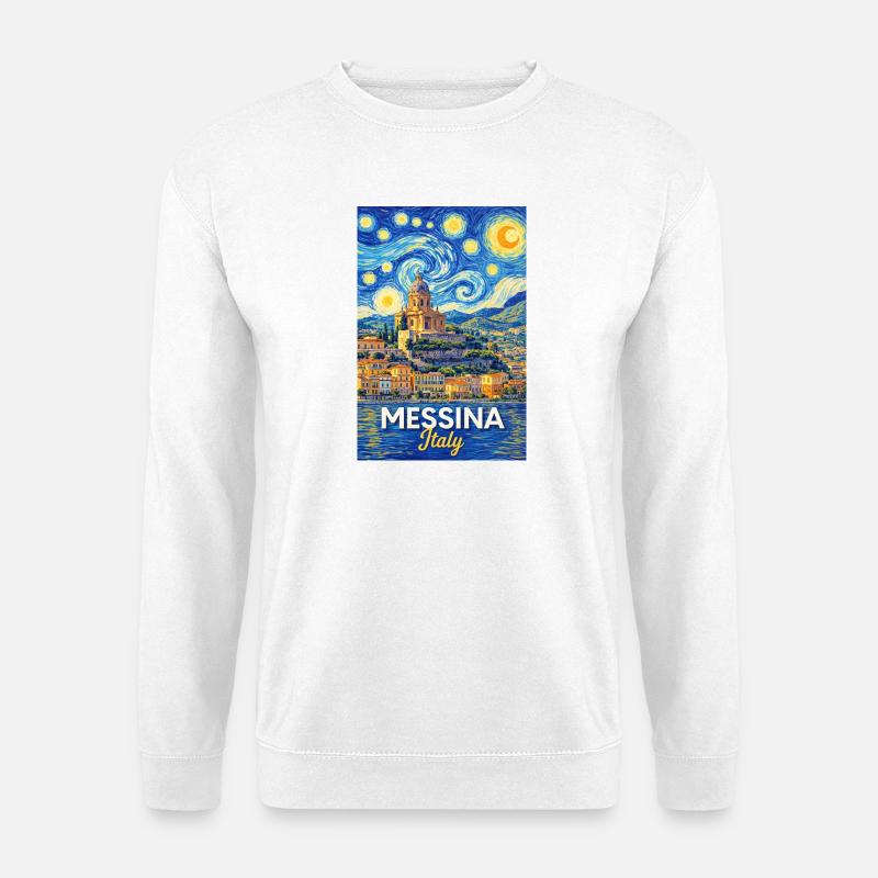 Messina, Italien. - Unisex Pullover - Weiß