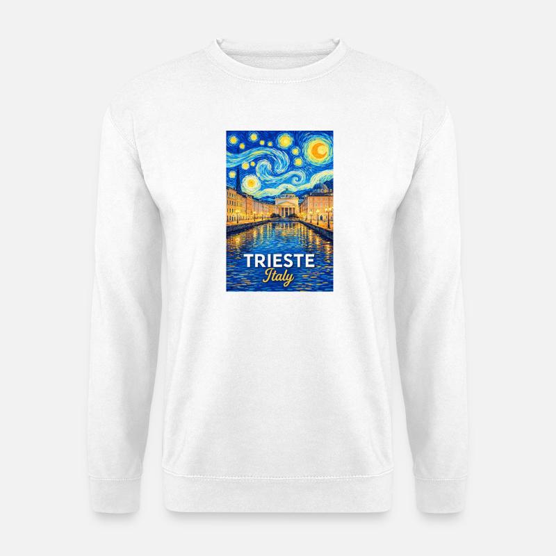 Trieste, Italy. - Unisex Sweatshirt - white