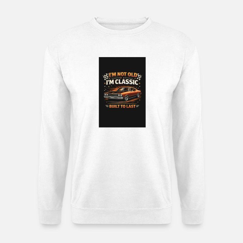 Old School Classic construit pour durer - Sweat-shirt Unisexe - blanc