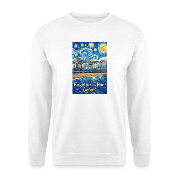 Brighton and Hove, England - Unisex Pullover - Weiß - Vorne