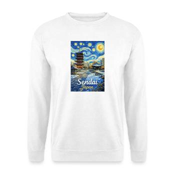 Sendai, Japan - Unisex Pullover - Weiß - Vorne