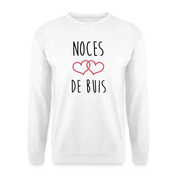 Noces de Buis 56 years of marriage - Unisex Sweatshirt - white - Front
