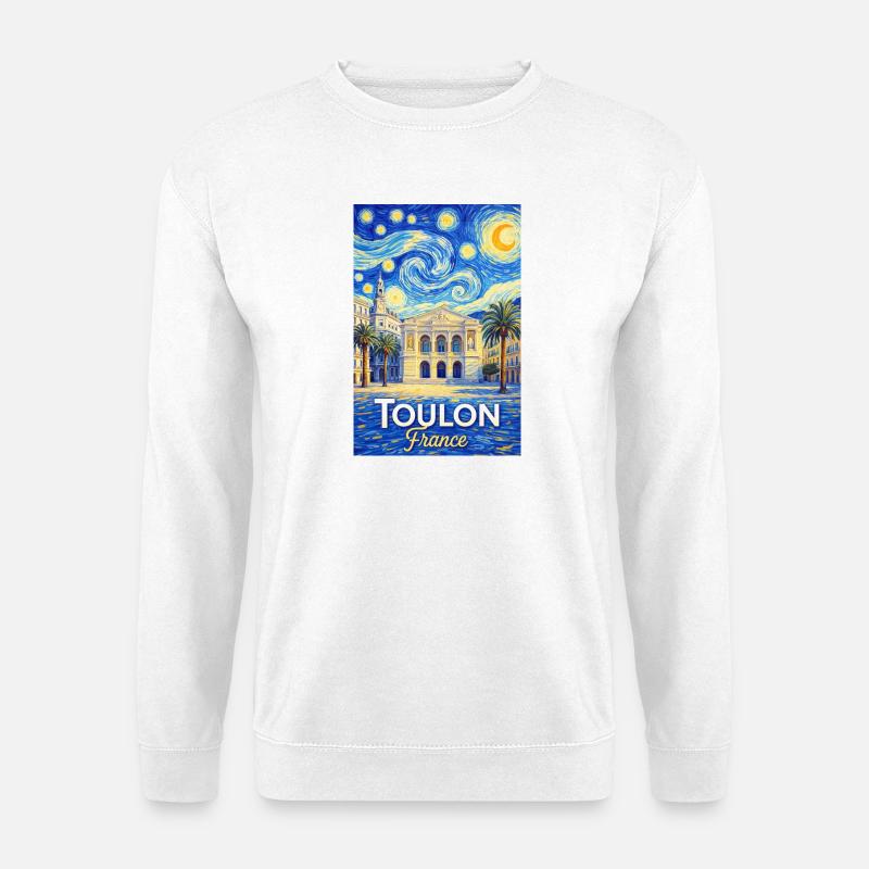 Toulon, Frankreich - Unisex Pullover - Weiß