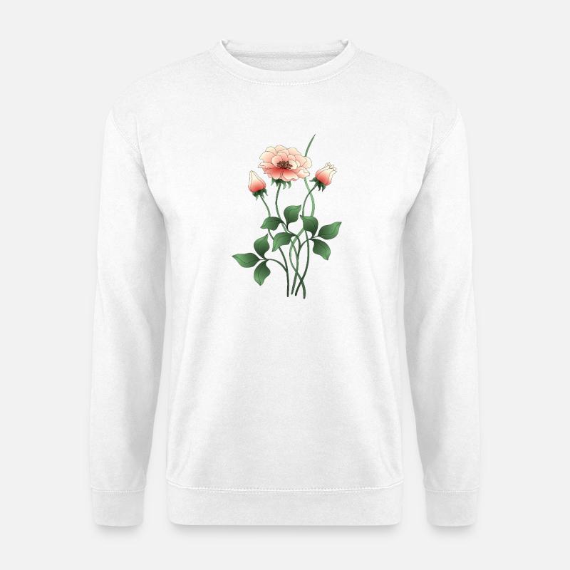 Blumen - Unisex Pullover - Weiß