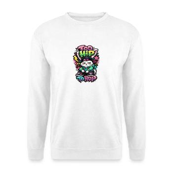 Trop hip pour hoper Pâques Pâques cool - Sweat-shirt Unisexe - blanc - Devant
