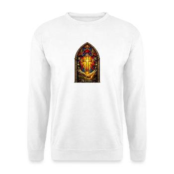 Auferstehung He is Risen Ostern Jesus - Unisex Pullover - Weiß - Vorne