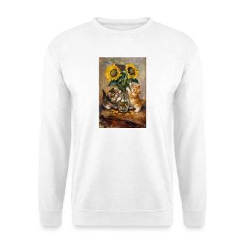 Sunflowers and Cats Still Life Henri Matisse - Unisex Sweatshirt - white - Front