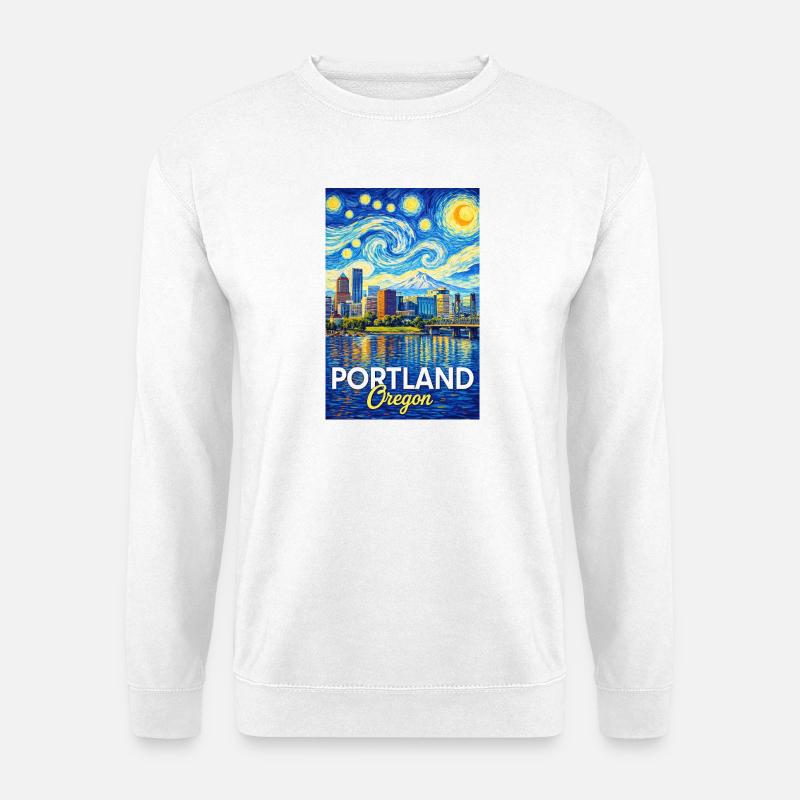 Portland Oregon - Unisex Pullover - Weiß