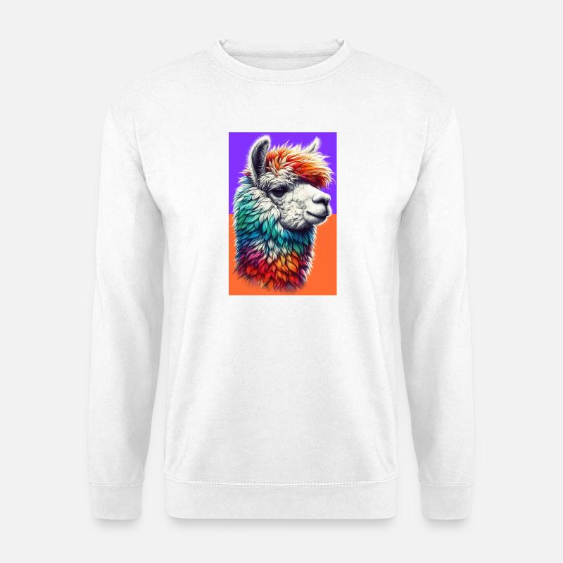 Alpaka - Unisex Pullover - Weiß
