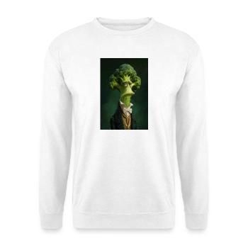 Broccoli Gentleman in Victorian Attire - Unisex Sweatshirt - white - Front