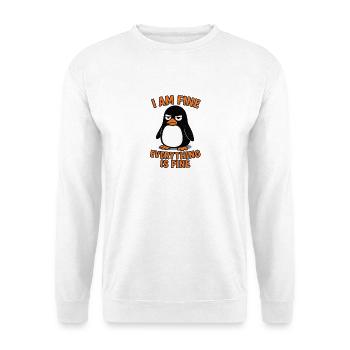 Beruhige dich, Pinguin, alles ist in Ordnung - Unisex Pullover - Weiß - Vorne