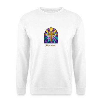 He is risen - Unisex Pullover - Weiß - Vorne