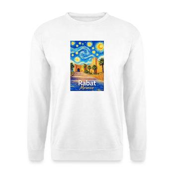 Rabat Morocco Starry Night - Unisex Sweatshirt - white - Front