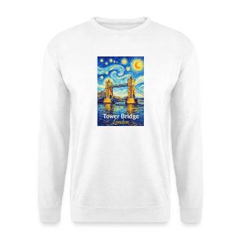 Tower Bridge London Star Swirl - Unisex Sweatshirt - white - Front