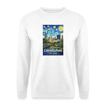 Starry Night over Central Park New York - Unisex Sweatshirt - white - Front