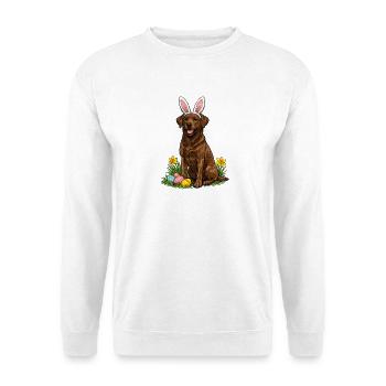 Osterlabrador mit Hasenohren - Unisex Pullover - Weiß - Vorne