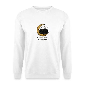 Moonlight Dreamer Cat - Unisex Sweatshirt - white - Front