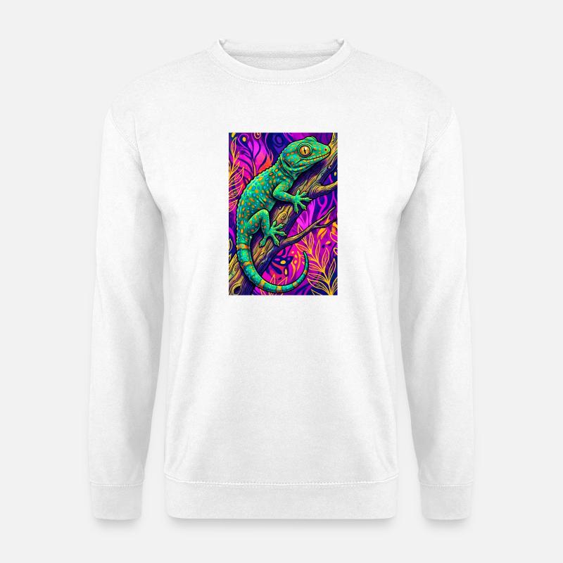 Gecko - Unisex Pullover - Weiß