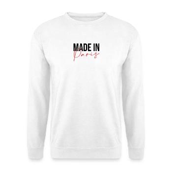 Made in Paris - Unisex Sweatshirt - white - Front