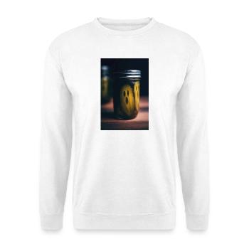 Haunted Pickle Jar Ghosts - Unisex Sweatshirt - white - Front