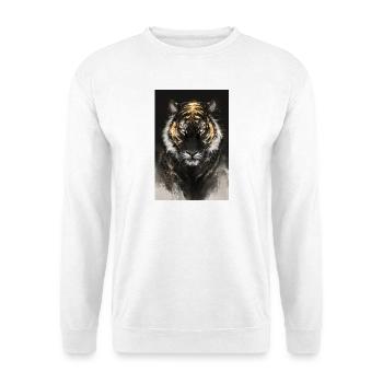 Golden Ember Tiger - Unisex Sweatshirt - white - Front