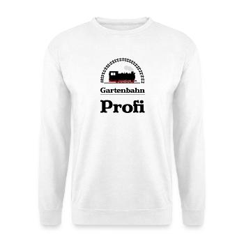 Gartenbahn Profi Dampflok - Unisex Pullover - Weiß - Vorne