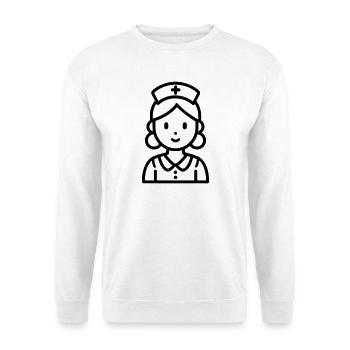 Krankenschwester - Unisex Pullover - Weiß - Vorne