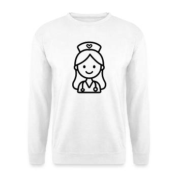 Krankenschwester - Unisex Pullover - Weiß - Vorne