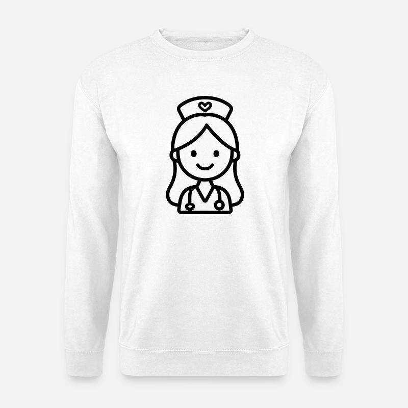 nurse - Unisex Sweatshirt - white