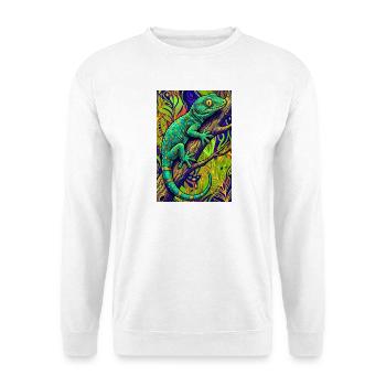 Gecko - Sweat-shirt Unisexe - blanc - Devant