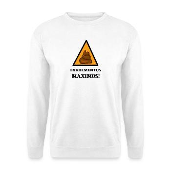 Exkrementus Maximus! Witziger Zauberspruch Kinder  - Unisex Pullover - Weiß - Vorne