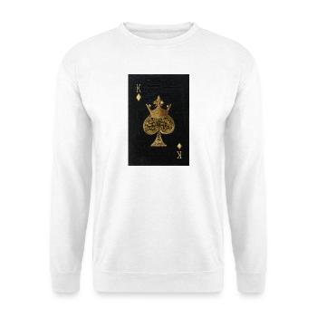 Gilded King of Spades - Unisex Sweatshirt - white - Front