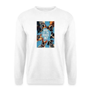 Qui a laissé entrer les chiens ? - Sweat-shirt Unisexe - blanc - Devant
